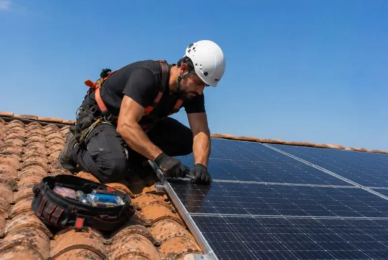 Maintenance et monitoring de panneaux solaires à Puybegon